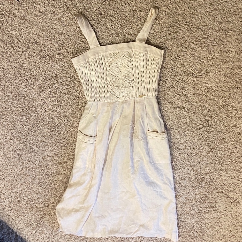 Giesswein Cream Knit Bodice Sun Dress